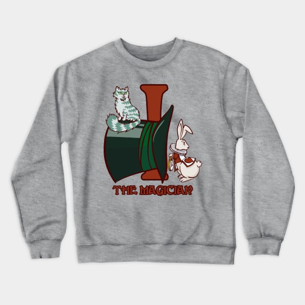 Halloween Tarot I: The Magician (Alice in Wonderland) Crewneck Sweatshirt by ConfusionCafé